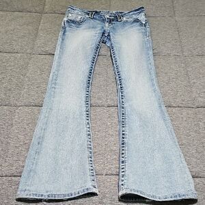 Miss Me The M Series X1018F2 Flare Size 25 Women's Light Blue Flared Jeans